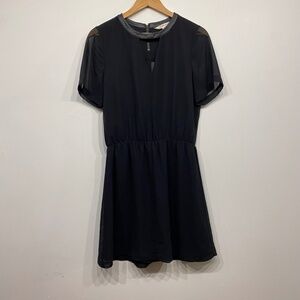 bcbGeneration black Short Sleeve Sheer Mini Dress S